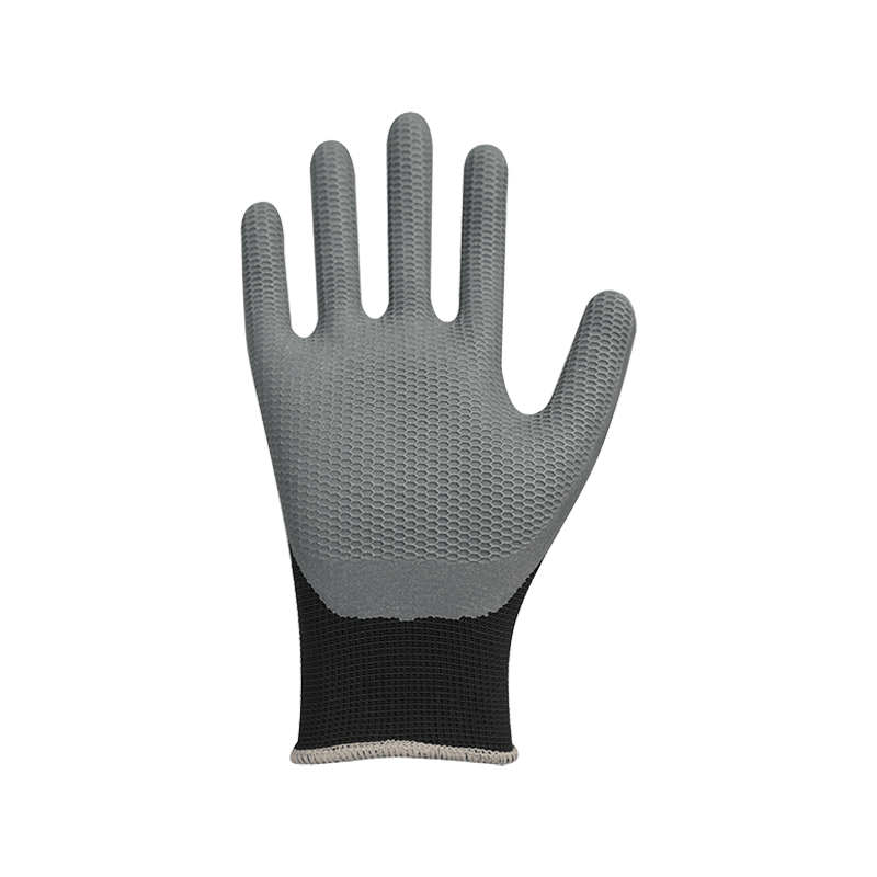 13G polyester med anti-skrid skum latex belægning 13G polyester med anti-skrid skum latex belægning