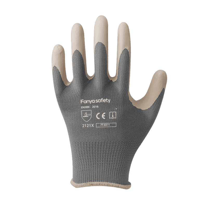 13G polyester med anti-skrid skum latex belægning