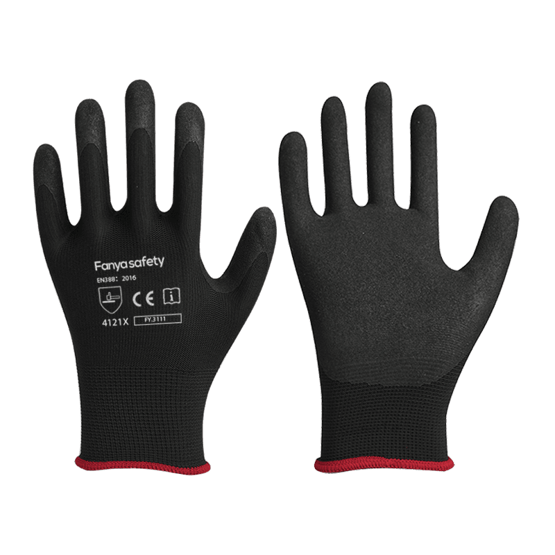 13G polyester liner med sandet nitril belægning