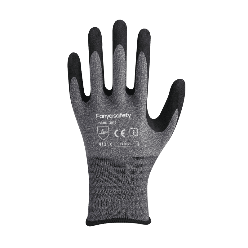 15G nylon/spandex liner med sandet nitrilbelægning