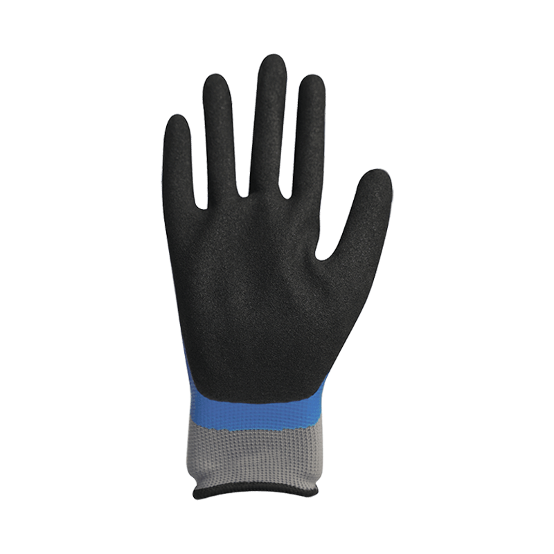 13G polyester liner med sandet nitril dobbeltbelægning